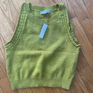 Madewell Green Knit Sleeveless Top